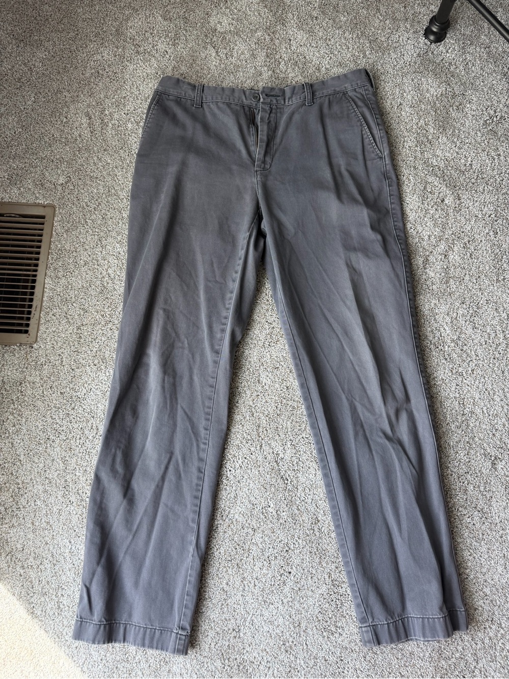 2/$30 J. Crew men’s Slate Gray Chino Pants size 34x34